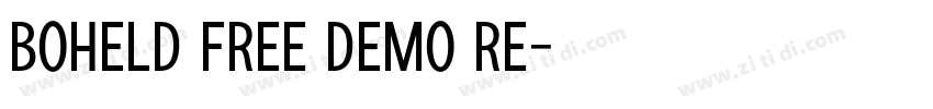 Boheld Free DEMO Re字体转换